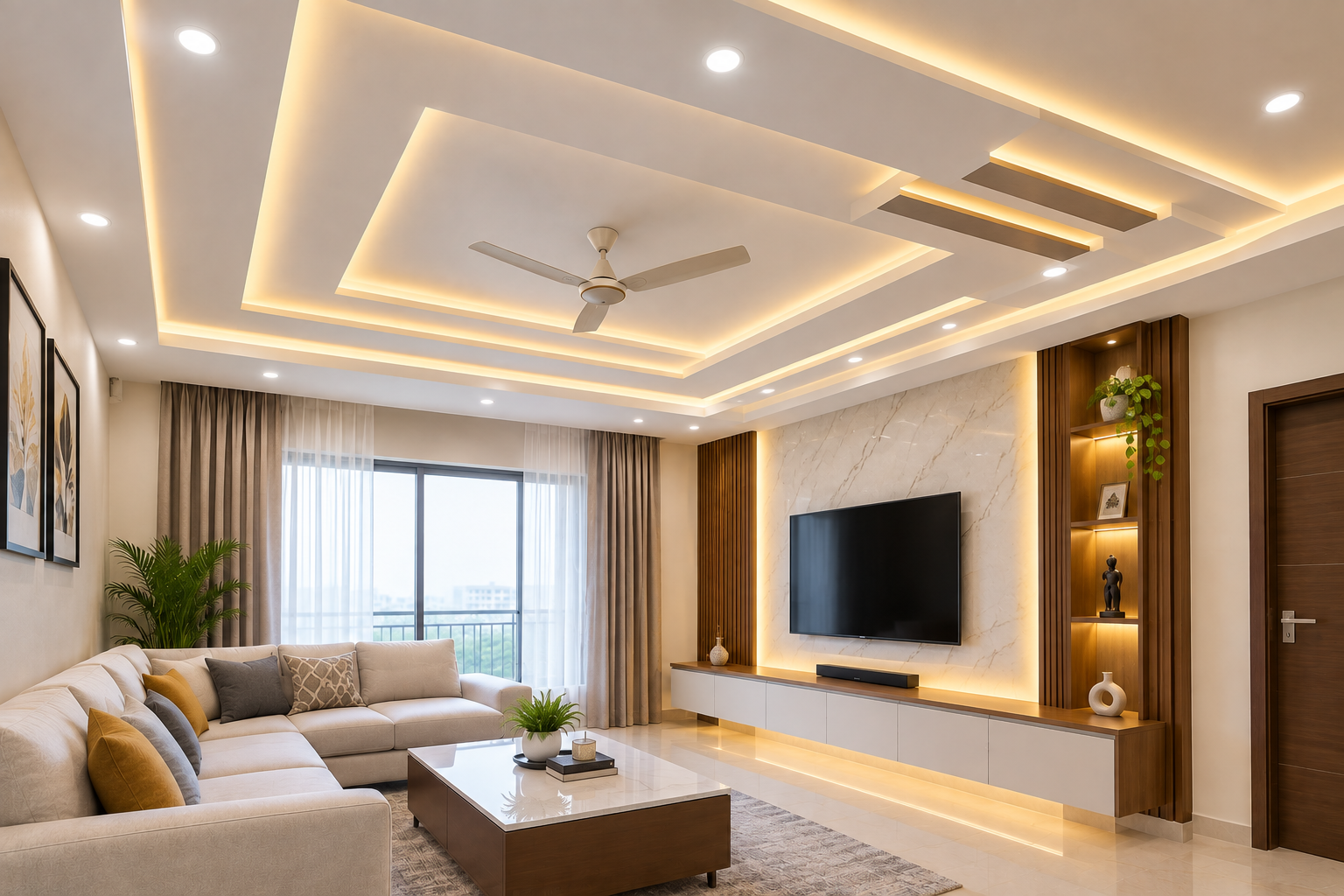Gypsum false ceiling